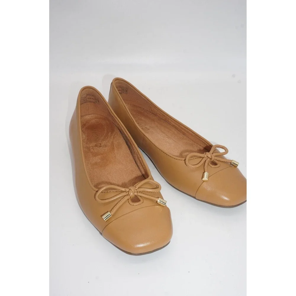Vionic Klara Ballet Flats Womens Size 7 Brown Comfort Cushioned Slip On Shoes - Picture 4 of 7